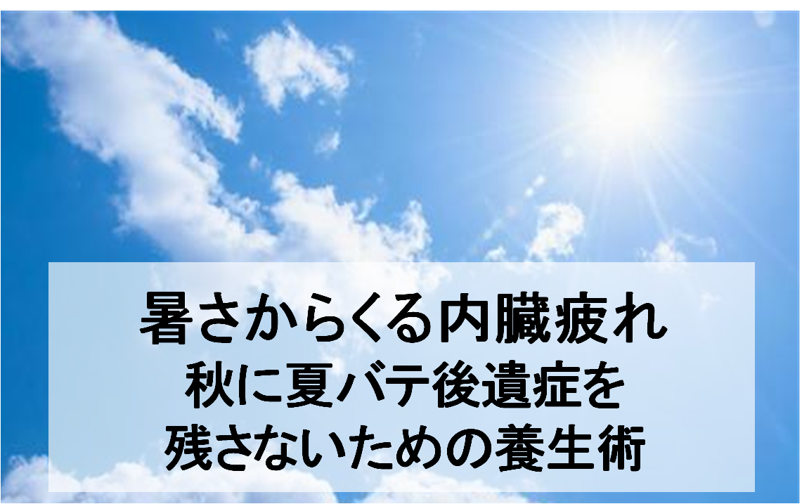 暑さからくる内臓疲れ
